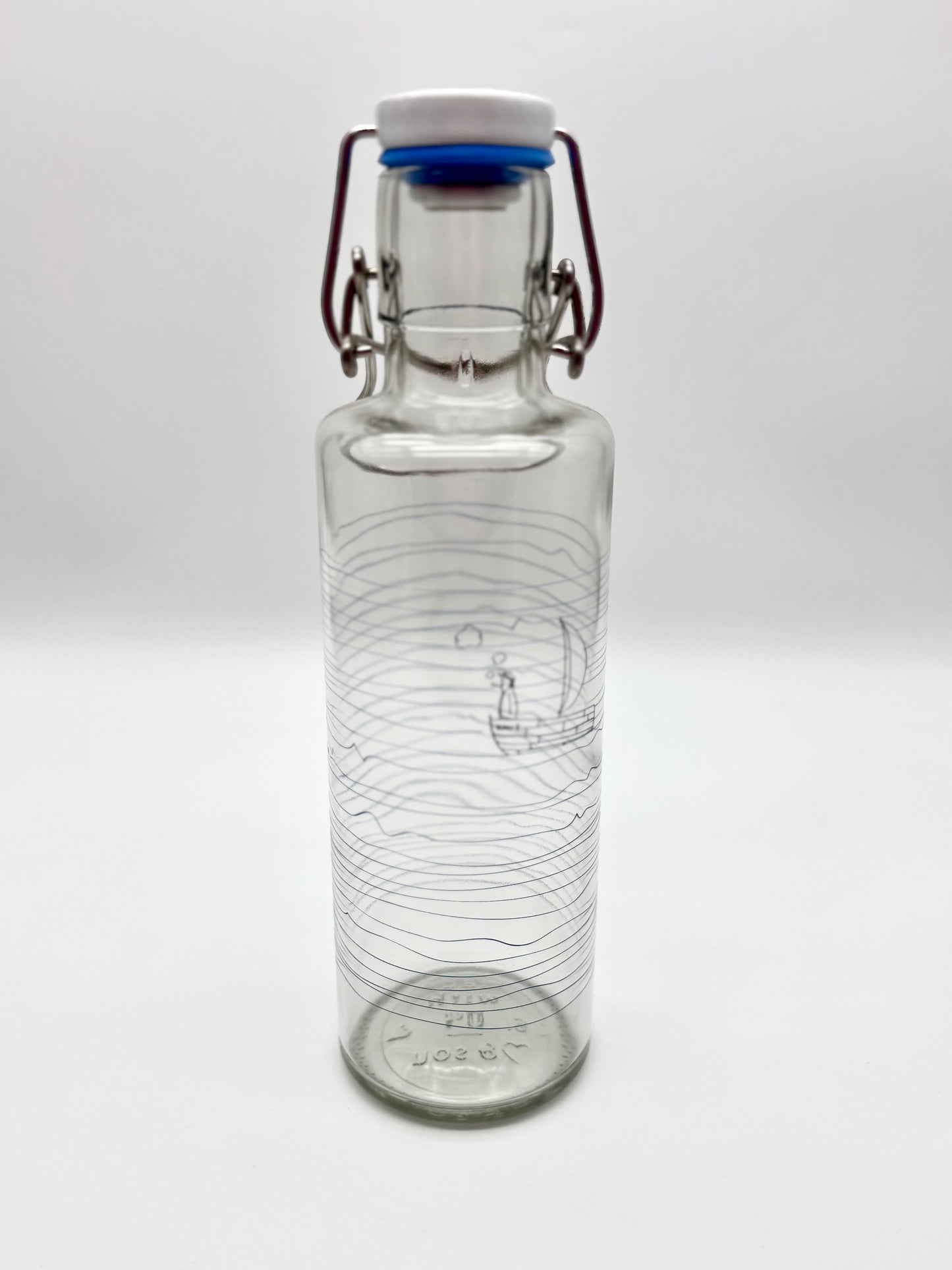 Trinkflasche "Soulbottle - Schiff", 0,6 Liter, Glas