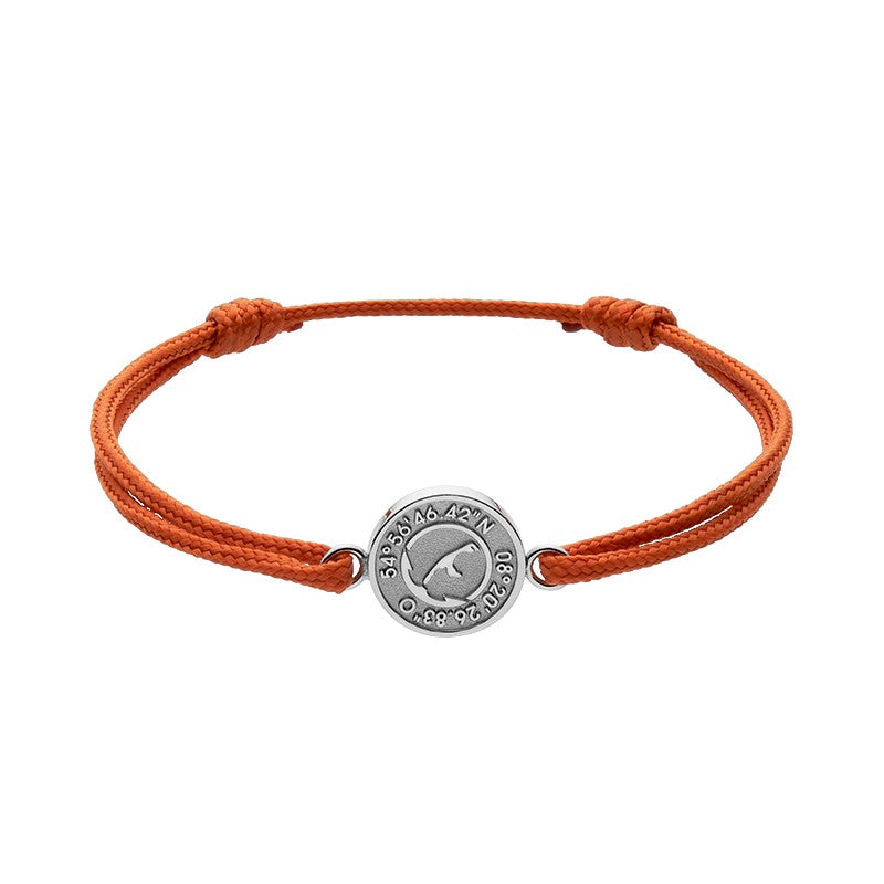 Feines Koordinaten-Armband "Sylt" von Ancrage, versch. Farben