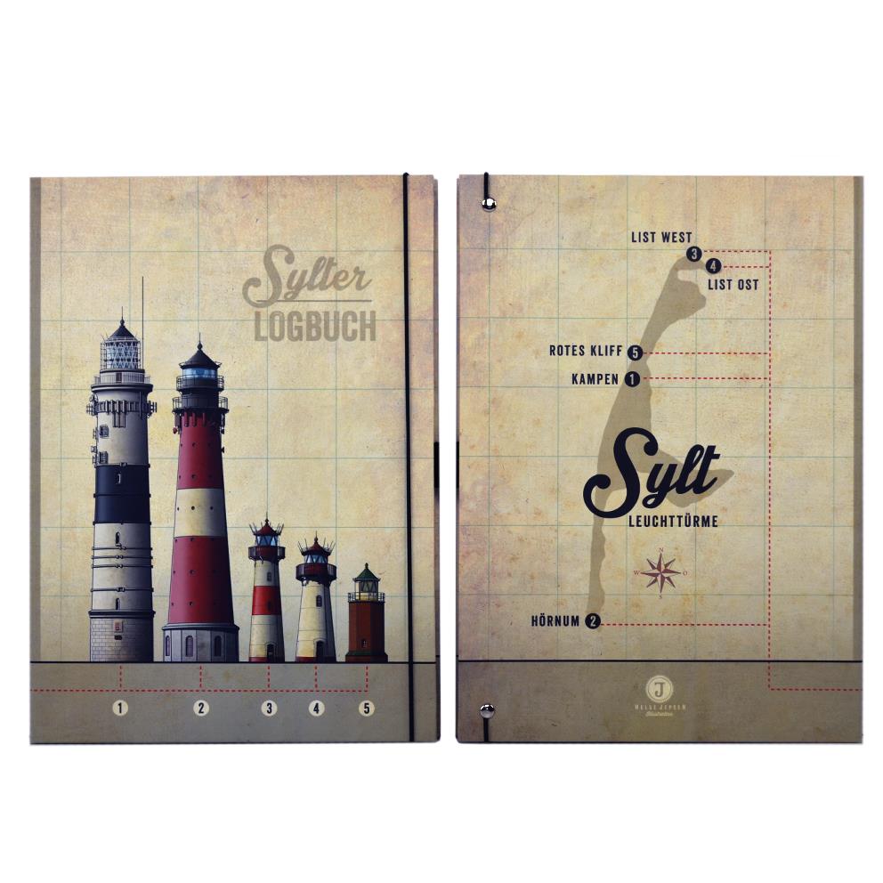 Sylter Logbuch, Hardcover-Notizbuch, DIN A4, blanco